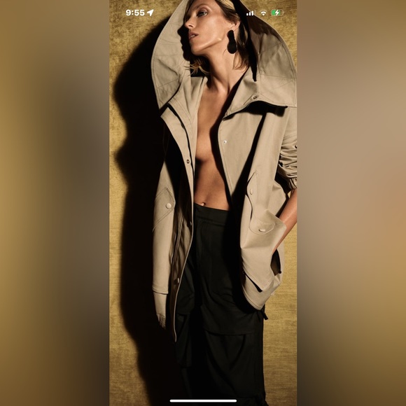 Zara Full cut Parka Jacket. - Picture 3 of 3